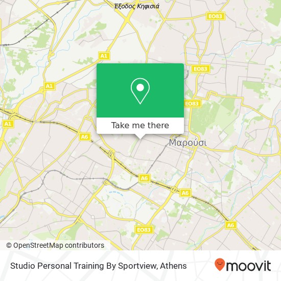 Studio Personal Training By Sportview map