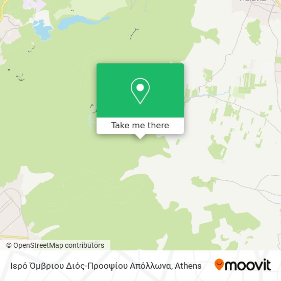 Ιερό Όμβριου Διός-Προοψίου Απόλλωνα map