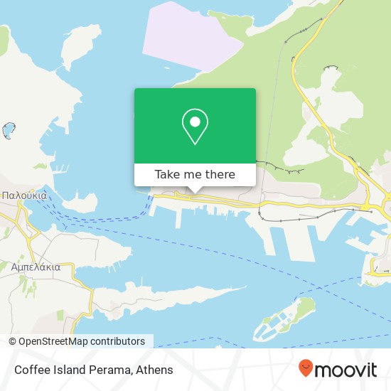 Coffee Island Perama map