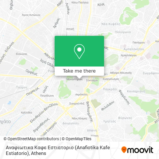 Αναφιωτικα Καφε Εστιατοριο (Anafiotika Kafe Estiatorio) map