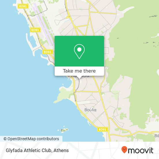 Glyfada Athletic Club map