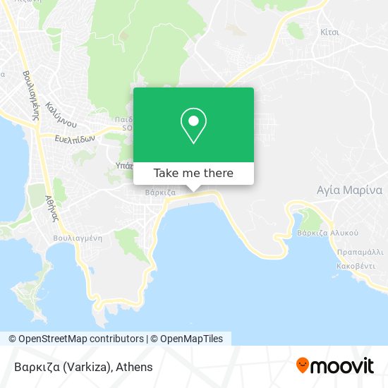 Βαρκιζα (Varkiza) map