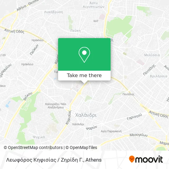 Λεωφόρος Κηφισίας / Ζηρίδη Γ. map