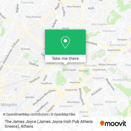 The James Joyce (James Joyce Irish Pub Athens Greece) map