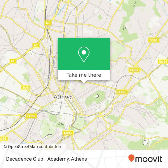 Decadence Club - Academy map