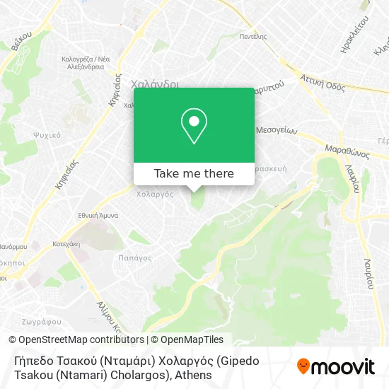 Γήπεδο Τσακού (Νταμάρι) Χολαργός (Gipedo Tsakou (Ntamari) Cholargos) map
