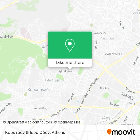 Κορυτσάς & Ιερά Οδός map