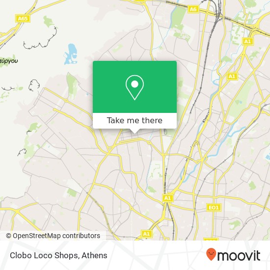 Clobo Loco Shops map