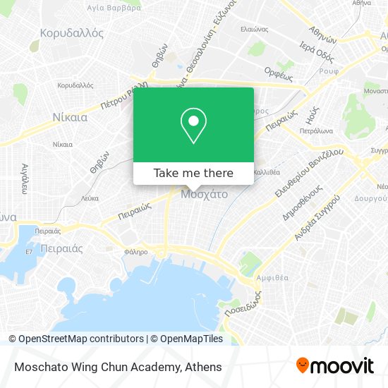 Moschato Wing Chun Academy map