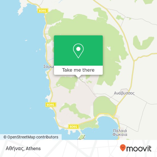 Αθήνας map
