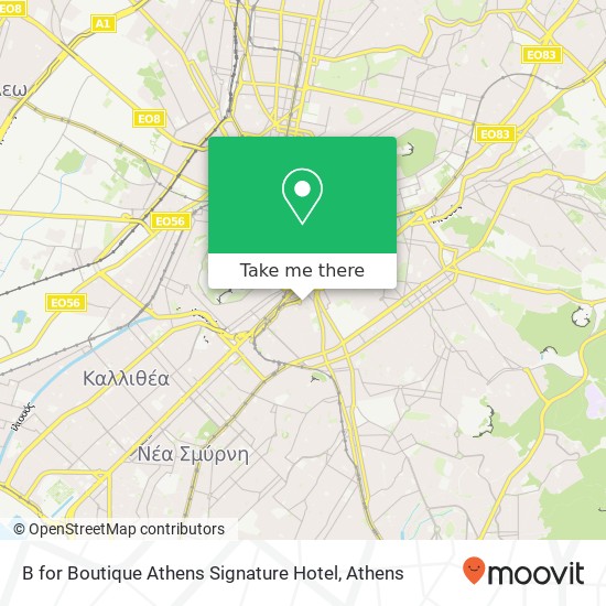 B for Boutique Athens Signature Hotel map