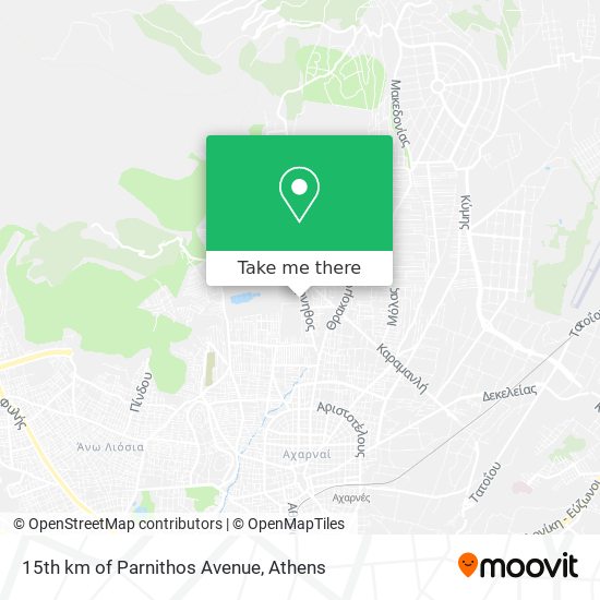15th km of Parnithos Avenue map