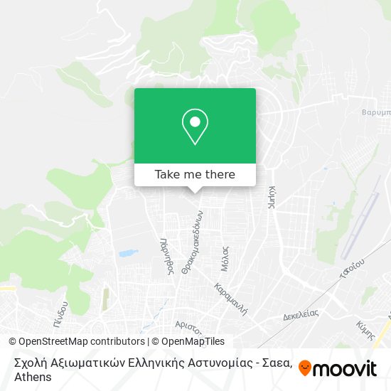 Σχολή Αξιωματικών Ελληνικής Αστυνομίας - Σαεα map