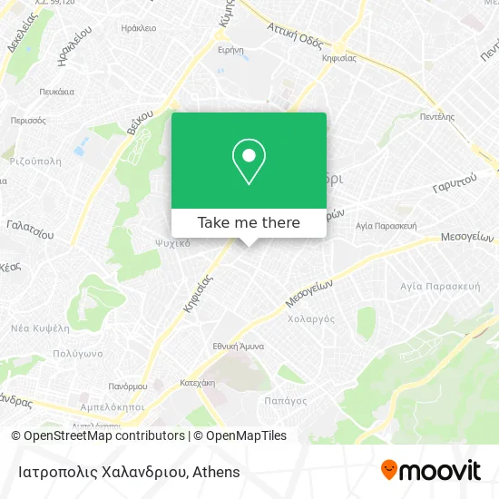 Ιατροπολις Χαλανδριου map
