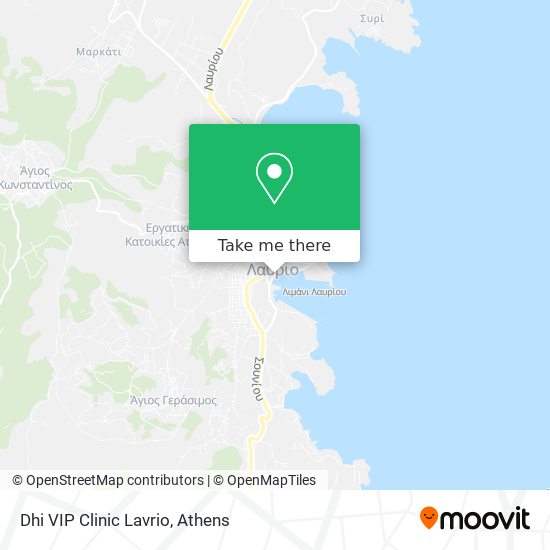 Dhi VIP Clinic Lavrio map