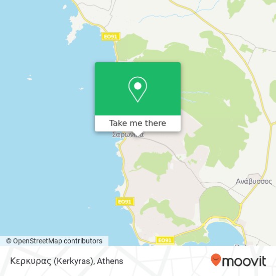 Κερκυρας (Kerkyras) map