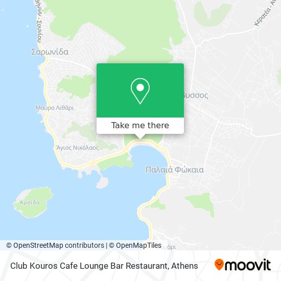 Club Kouros Cafe Lounge Bar Restaurant map