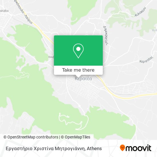 Εργαστήριο Χριστίνα Μητρογιάννη map