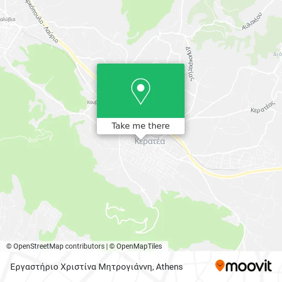 Εργαστήριο Χριστίνα Μητρογιάννη map