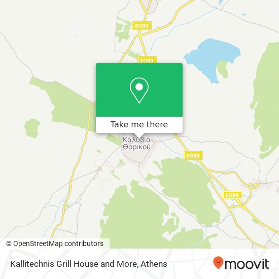 Kallitechnis Grill House and More, Πλατεία Ευαγγελιστρίας 190 10 Καλύβια Θορικού map