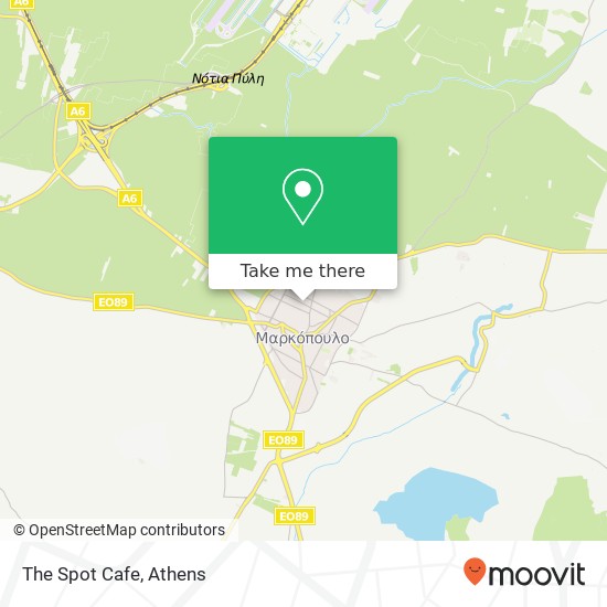 The Spot Cafe, Νικολάου Χαρ. 190 03 Μαρκόπουλο Μεσογαίας map