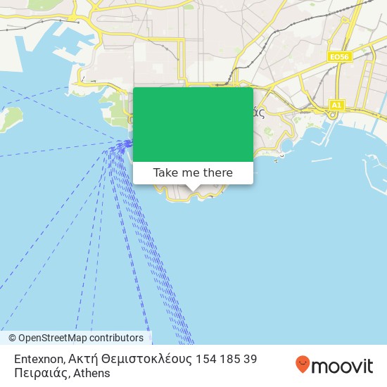 Entexnon, Ακτή Θεμιστοκλέους 154 185 39 Πειραιάς map
