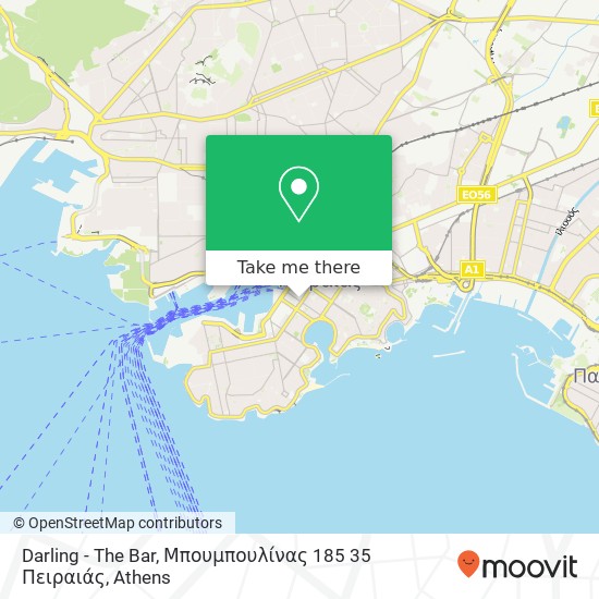 Darling - The Bar, Μπουμπουλίνας 185 35 Πειραιάς map