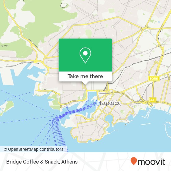 Bridge Coffee & Snack, Αγίου Δημητρίου 2 185 45 Πειραιάς map