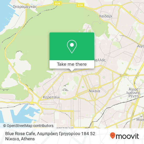 Blue Rose Cafe, Λαμπράκη Γρηγορίου 184 52 Νίκαια map