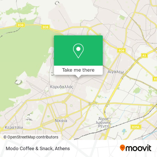 Modo Coffee & Snack map