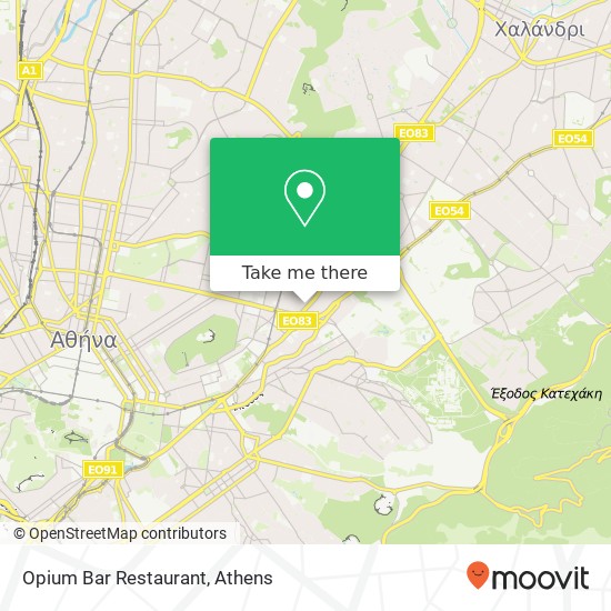 Opium Bar Restaurant, Αιτωλίας 115 23 Αθήνα map