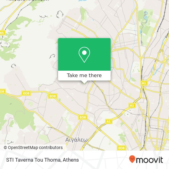 STI Taverna Tou Thoma, Χαλκοκονδύλη 39 121 35 Περιστέρι map