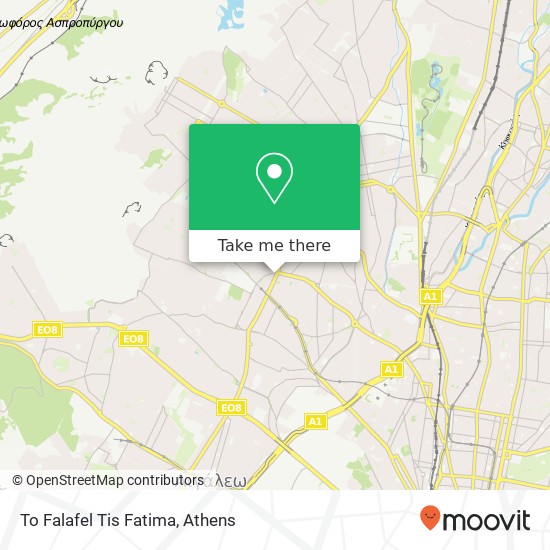 To Falafel Tis Fatima, Θηβών 231 121 34 Περιστέρι map