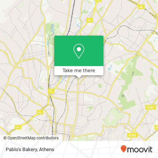 Pablo's Bakery, Μαβίλη 111 41 Αθήνα map