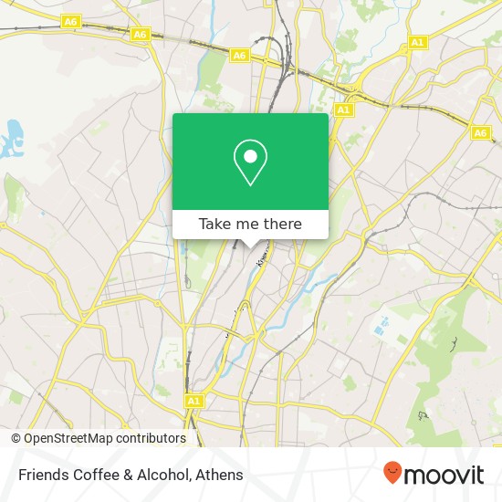 Friends Coffee & Alcohol, Παπανδρέου Γεωργίου 135 62 Άγιοι Ανάργυροι map
