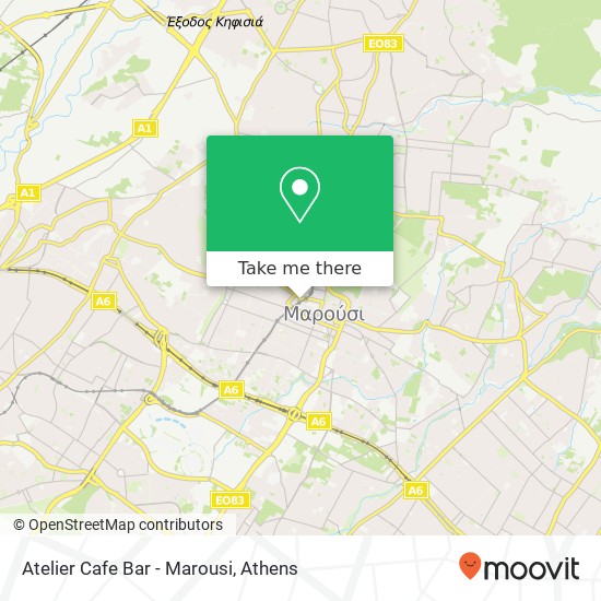 Atelier Cafe Bar - Marousi, 151 22 Μαρούσι map