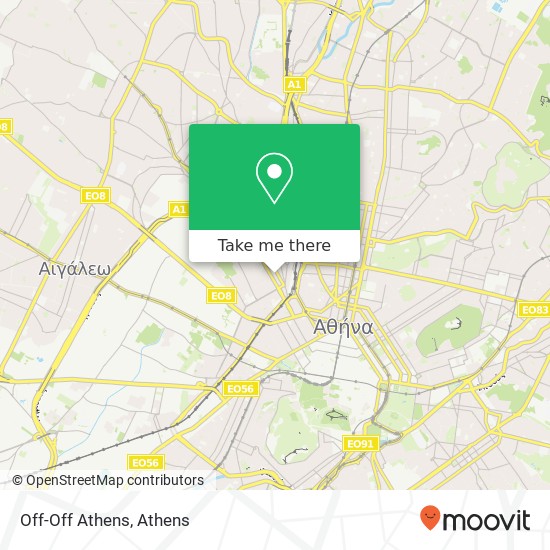Off-Off Athens map