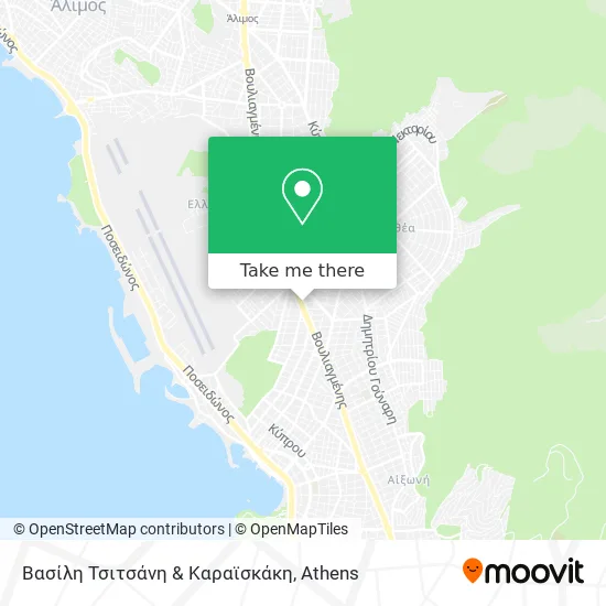 Βασίλη Τσιτσάνη & Καραϊσκάκη map