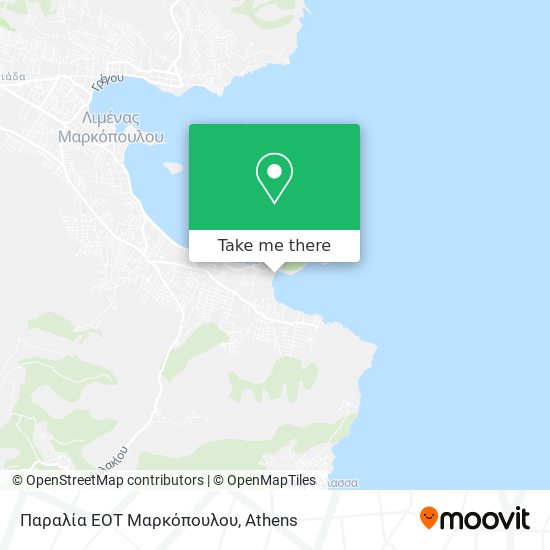 Παραλία ΕΟΤ Μαρκόπουλου map