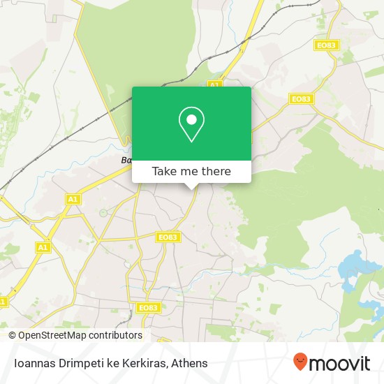 Ioannas Drimpeti ke Kerkiras map