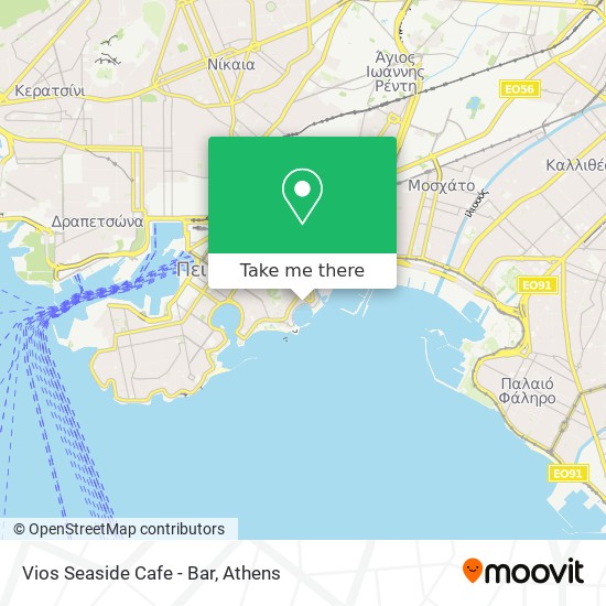 Vios Seaside Cafe - Bar map