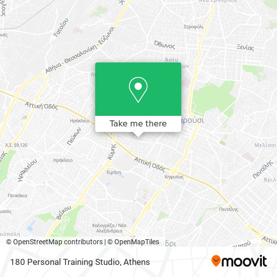 180 Personal Training Studio map