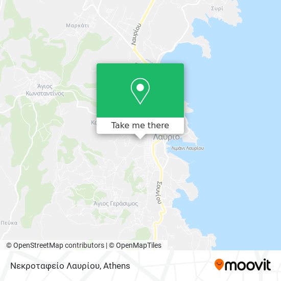 Νεκροταφείο Λαυρίου map