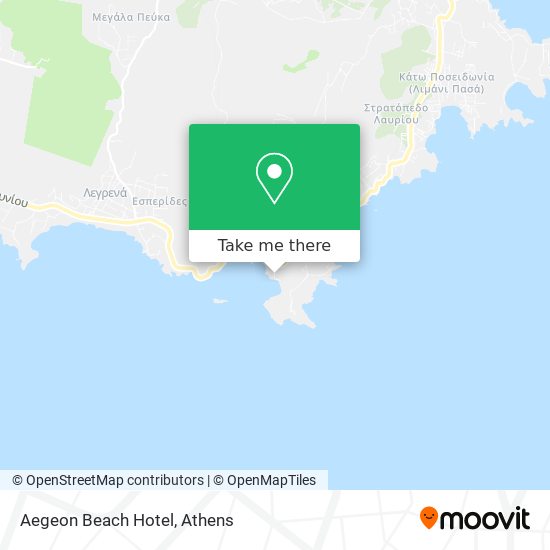 Aegeon Beach Hotel map
