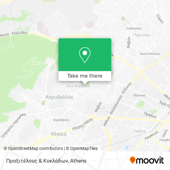 Πραξιτέλους & Κυκλάδων map