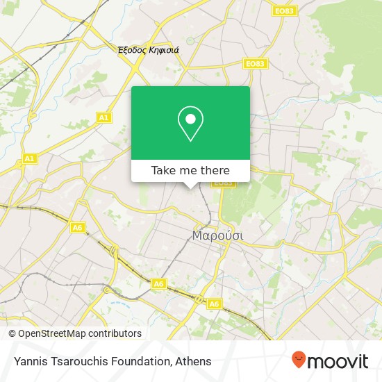 Yannis Tsarouchis Foundation map