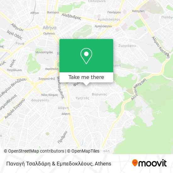 Παναγή Τσαλδάρη & Εμπεδοκλέους map