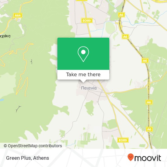 Green Plus map