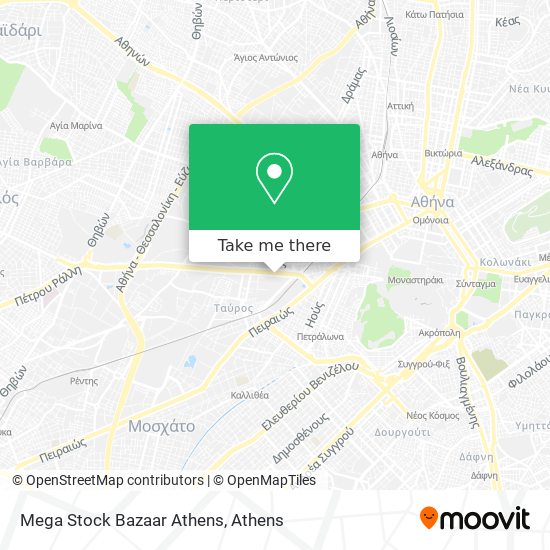 Mega Stock Bazaar Athens map