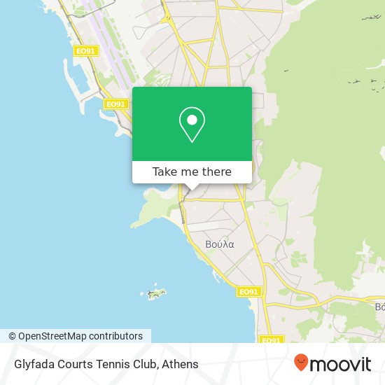 Glyfada Courts Tennis Club map